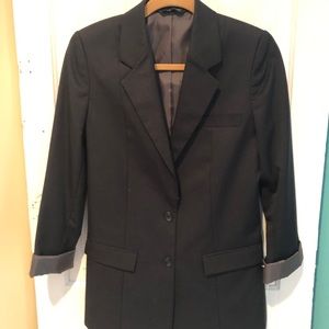 Navy Blazer with Grey Lining